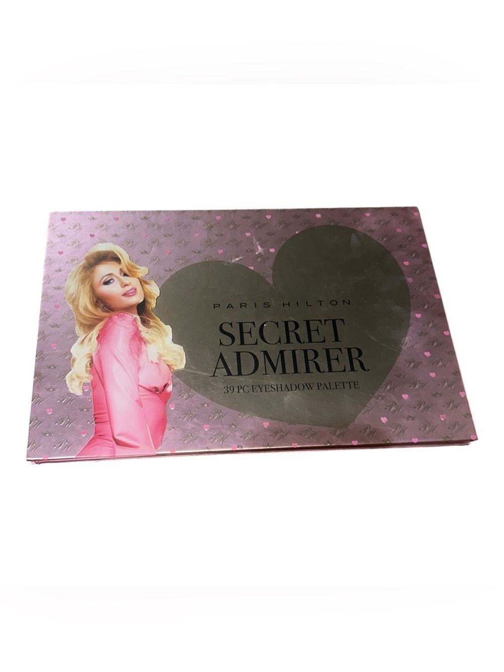 Paris Hilton Secret Admirer 39 PCS eyeshadow palette featuring a pink heart